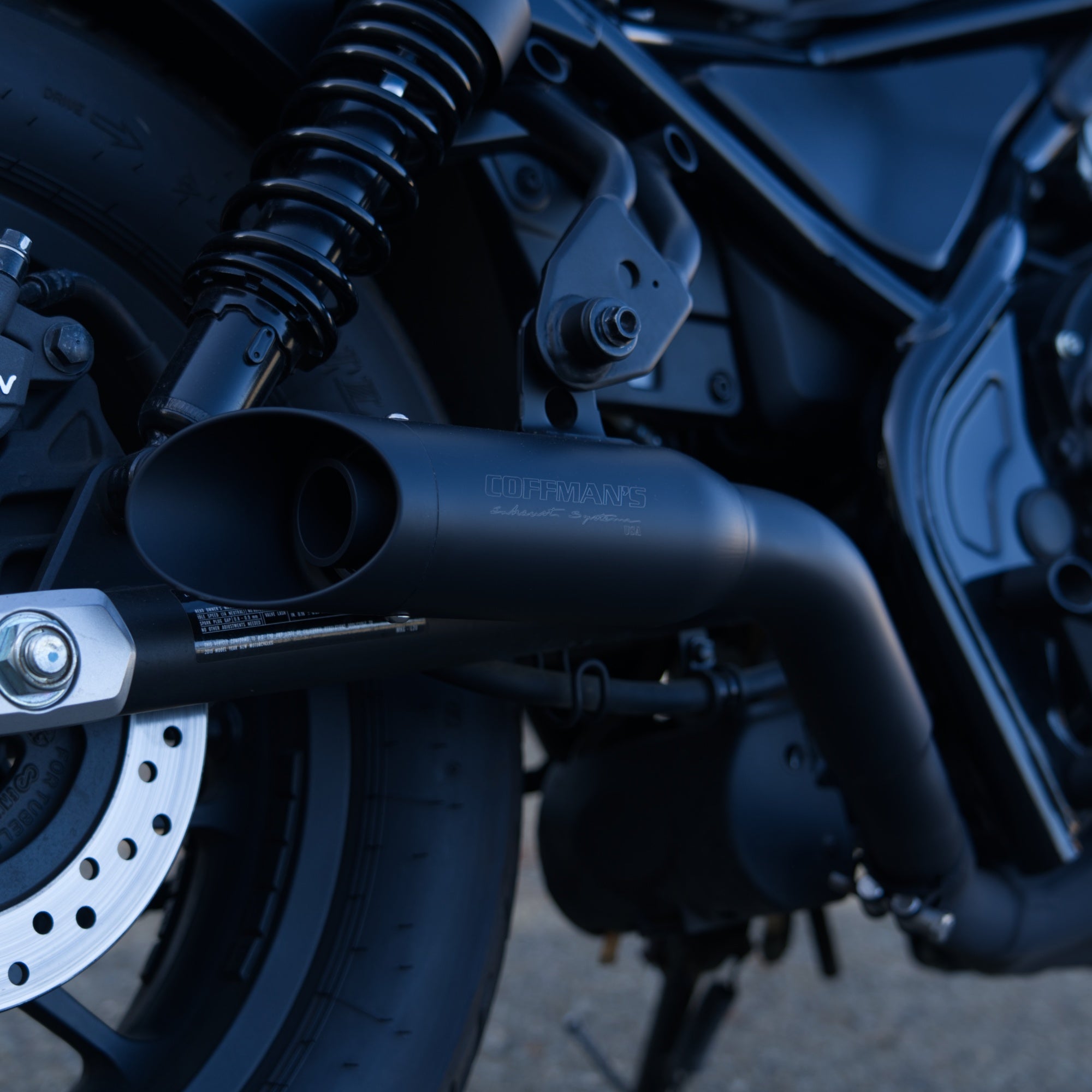 Coffman's Honda Rebel 500 CMX500 THUNDER Exhaust (2017-2025)