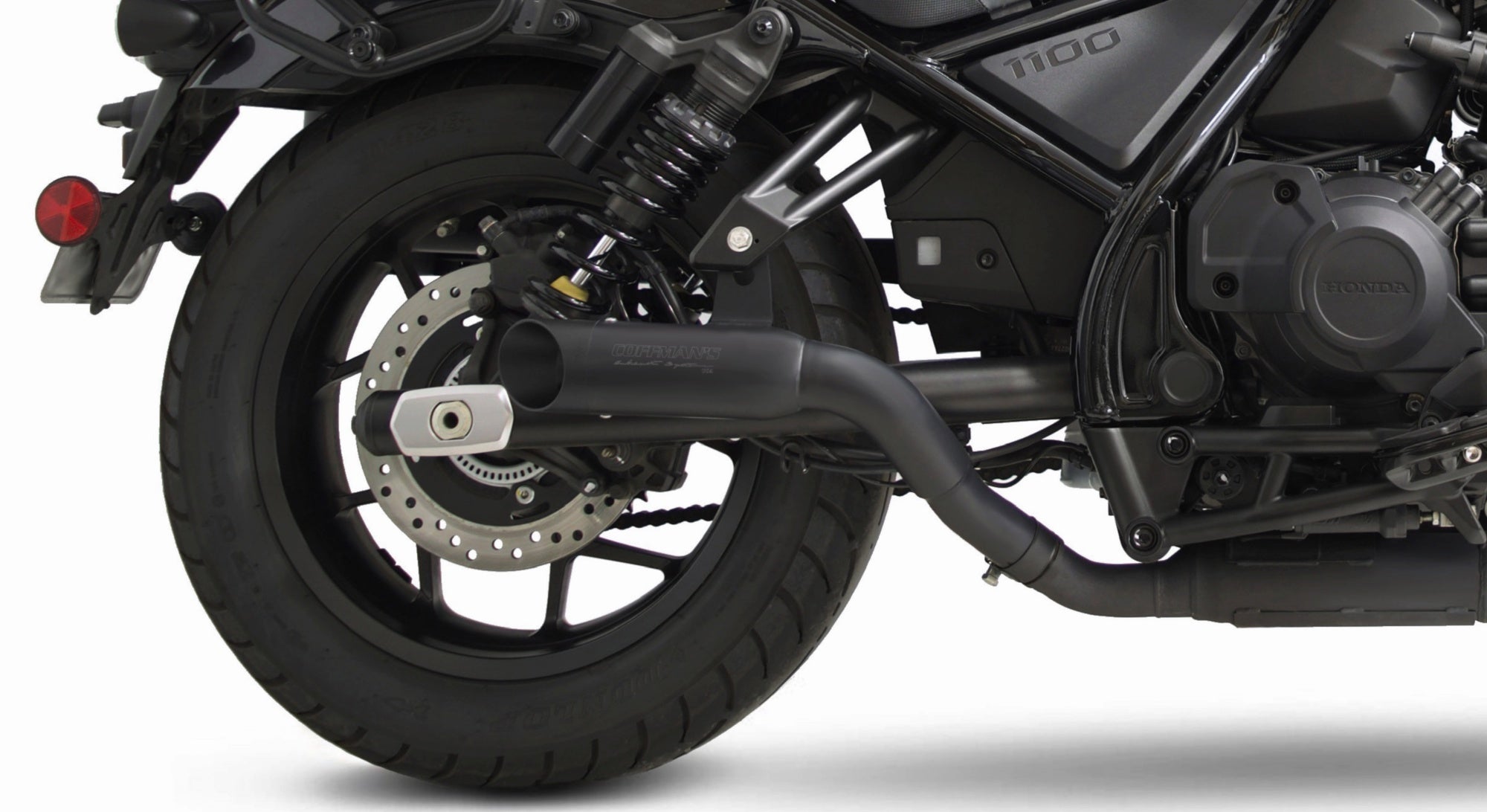 Honda Rebel 1100 THUNDER slip-on exhaust stainless steel black ceramic