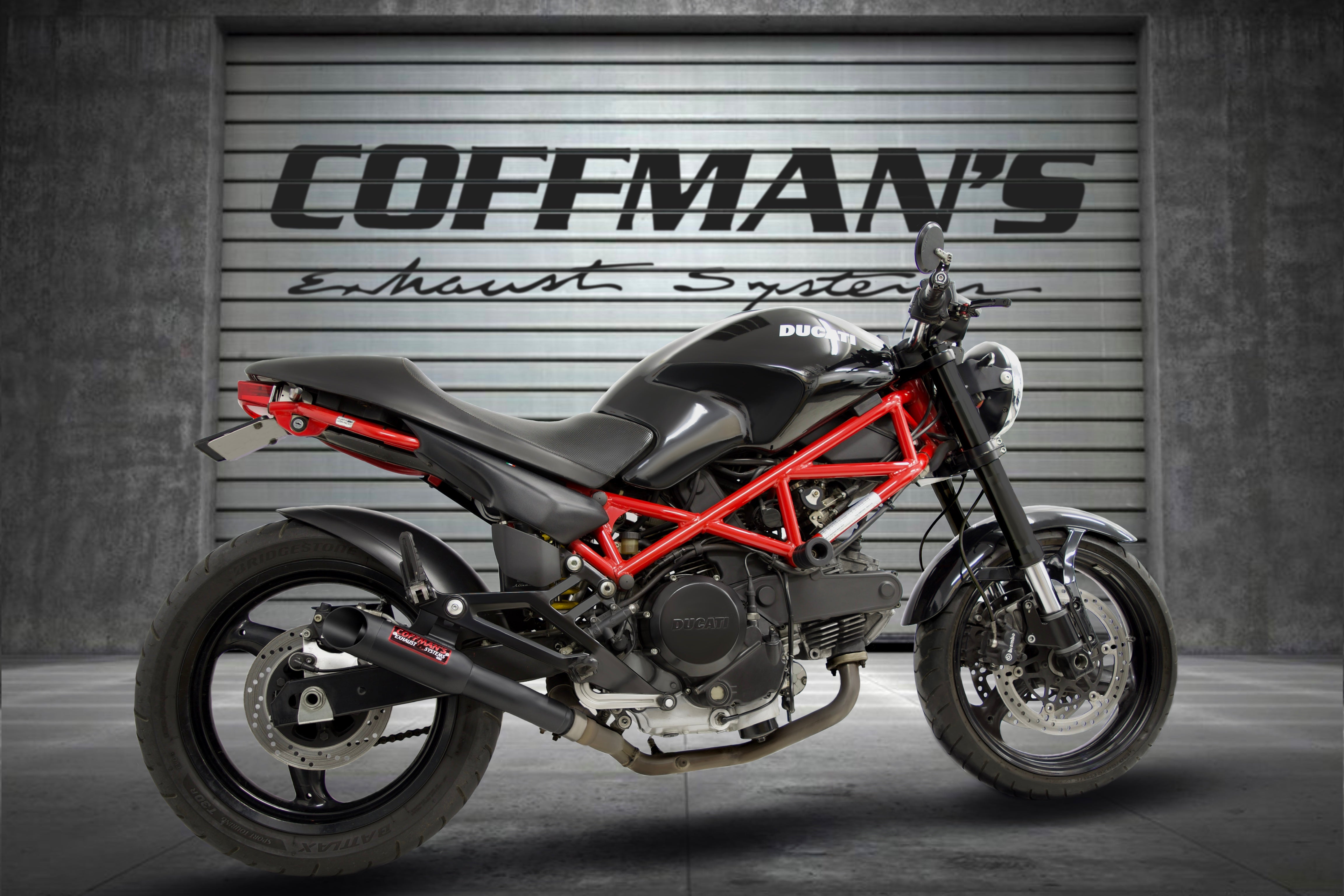 Ducati Monster 695 (2007-2008) Coffman Shorty Exhausts Dual Mufflers