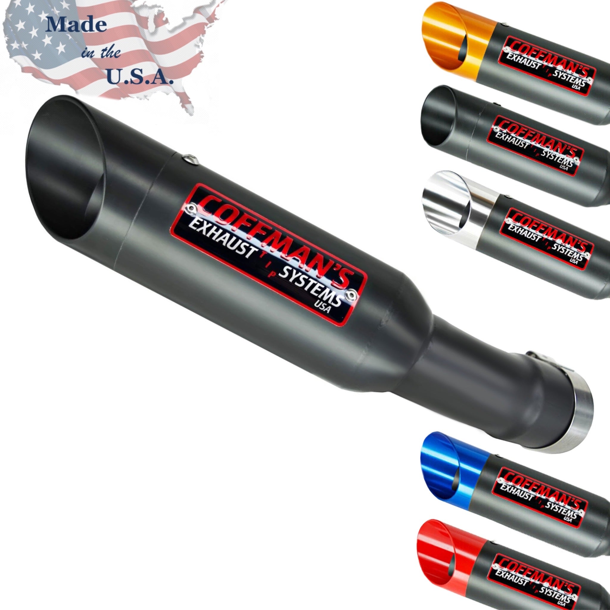 thumbnail image 2 of Delkevic 8" Round Carbon Slip-On Exhaust Muffler Kit For Yamaha FZ6 2004-2010 2 of 4