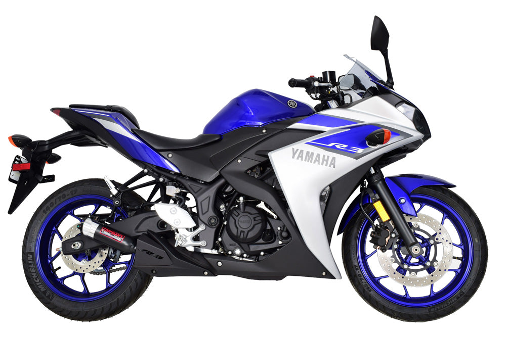 Coffman's Yamaha YZF-R3 (2015-2024) Shorty Exhaust with Heat Shield