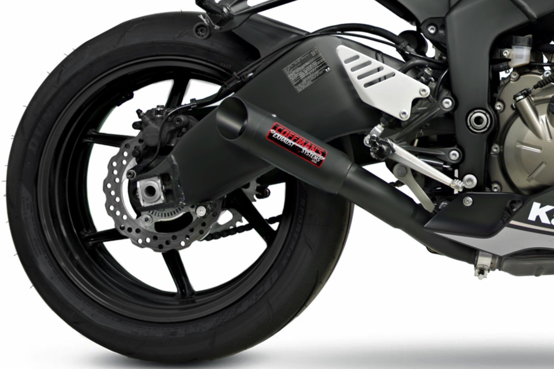 Coffman's Kawasaki Ninja ZX6R ZX-6R 636 (2009-2024) Shorty Exhaust w/  PreInstalled Baffle