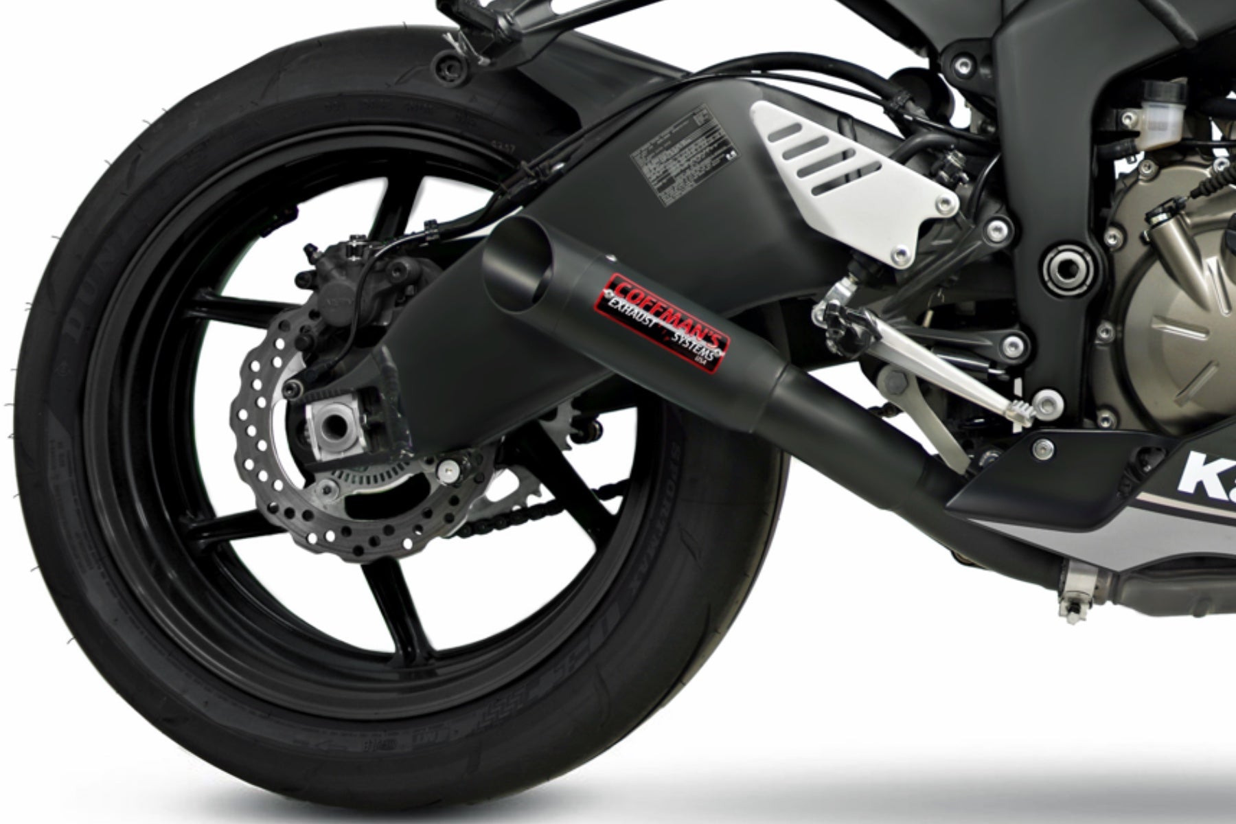 Coffman's Kawasaki Ninja ZX6R ZX-6R 636 (2009-2025) Shorty Exhaust w/ PreInstalled Baffle