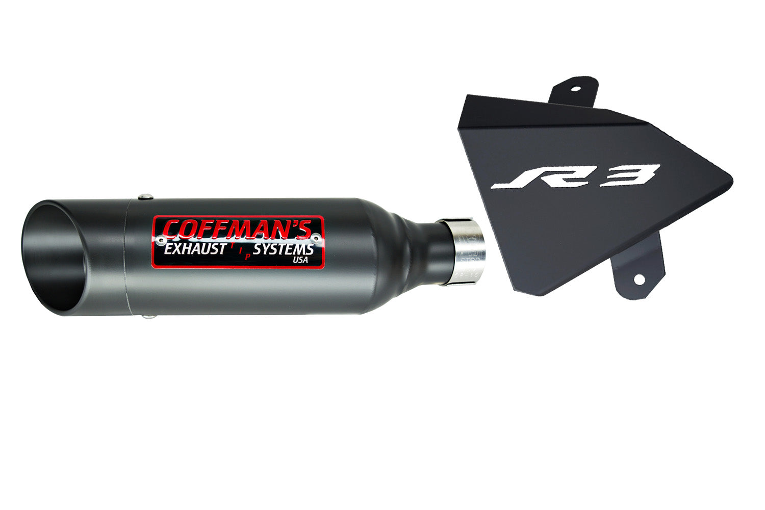 Coffman's Yamaha YZF-R3 (2015-2024) Shorty Exhaust with Heat Shield