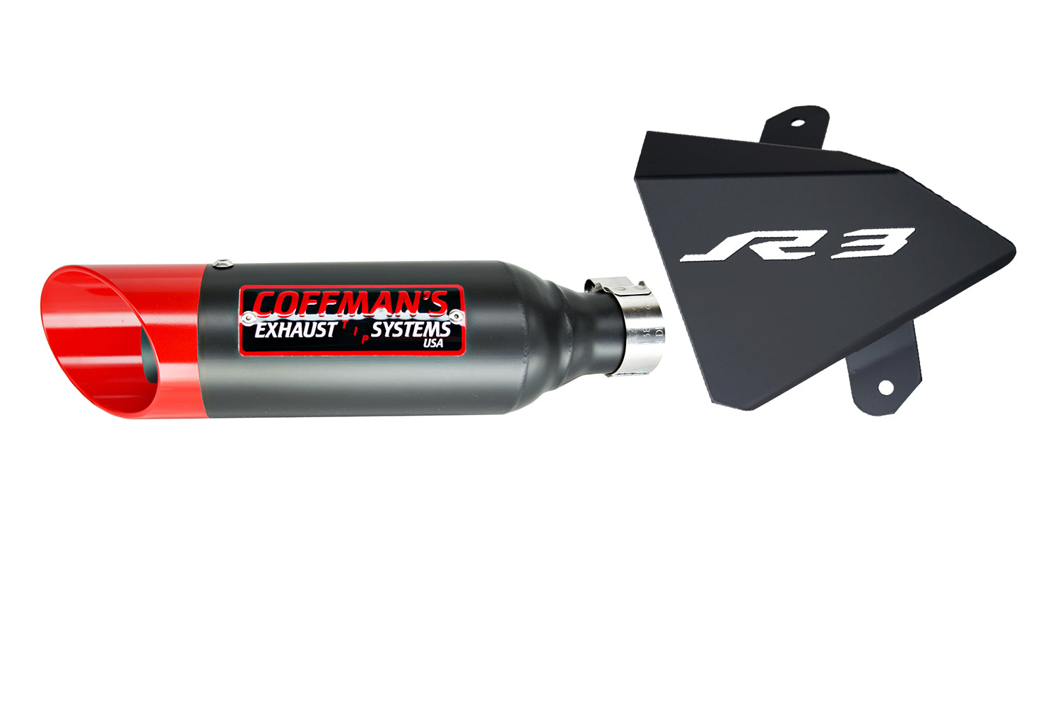 Coffman's Yamaha YZF-R3 (2015-2024) Shorty Exhaust with Heat Shield