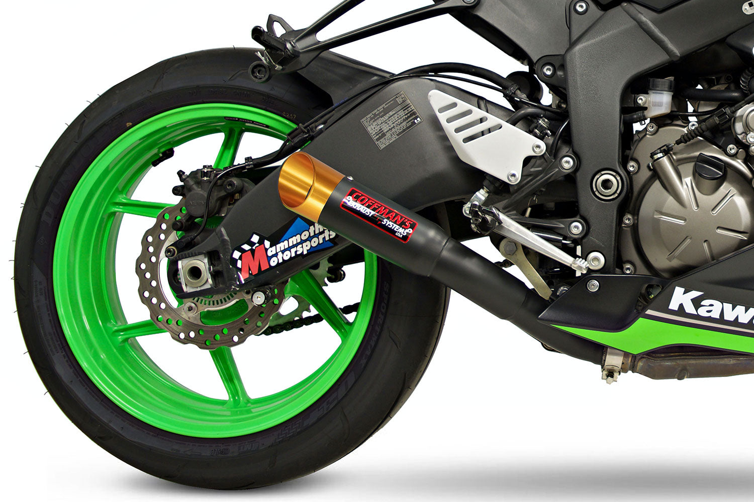 Coffman's Kawasaki Ninja ZX6R ZX-6R 636 (2009-2024) Shorty Exhaust w/ PreInstalled Baffle