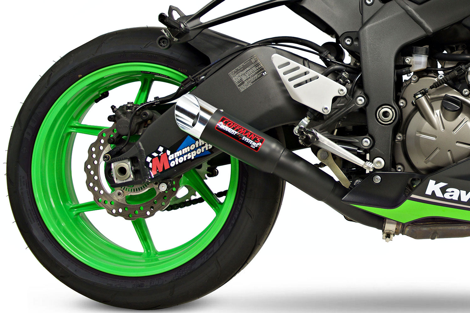 Coffman's Kawasaki Ninja ZX6R ZX-6R 636 (2009-2024) Shorty Exhaust w/ PreInstalled Baffle