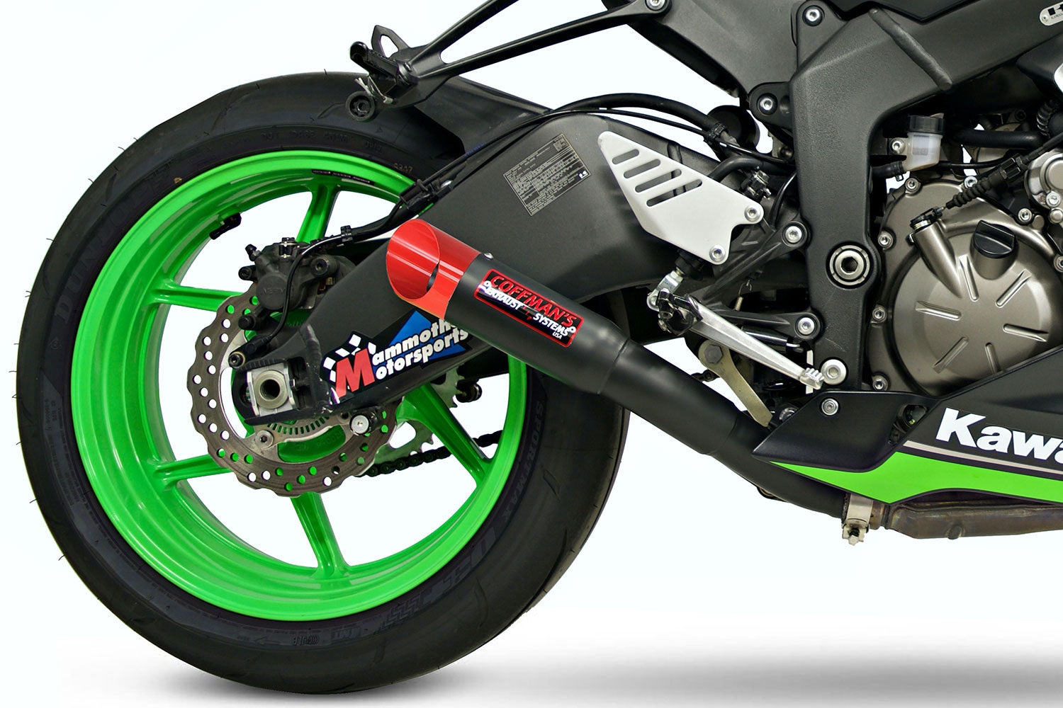 Coffman's Kawasaki Ninja ZX6R ZX-6R 636 (2009-2024) Shorty Exhaust w/ PreInstalled Baffle