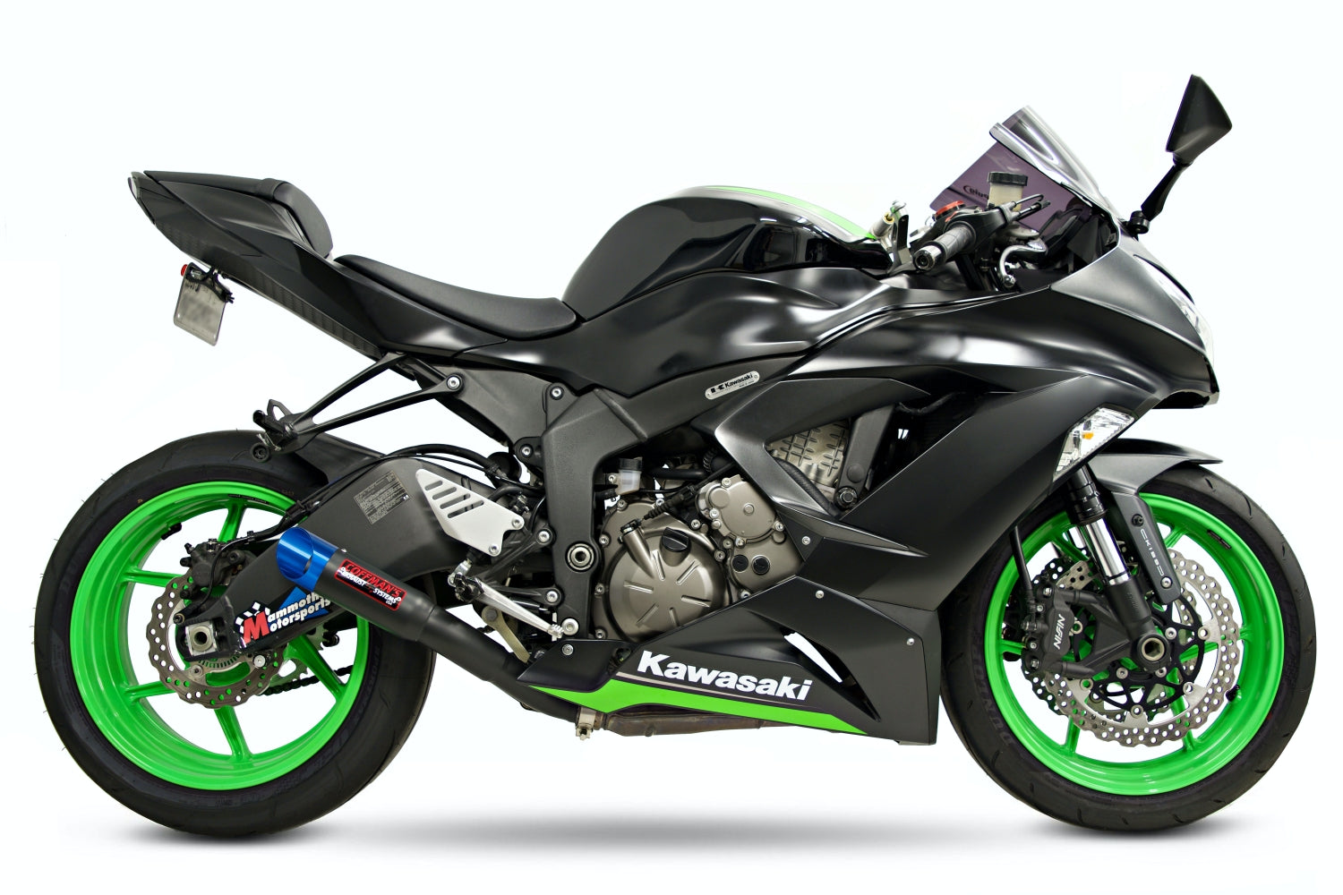 Coffman's Kawasaki Ninja ZX6R ZX-6R 636 (2009-2024) Shorty Exhaust w/ PreInstalled Baffle