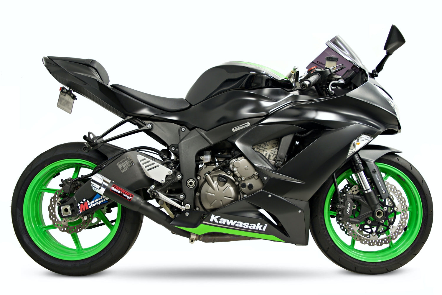 Coffman's Kawasaki Ninja ZX6R ZX-6R 636 (2009-2024) Shorty Exhaust w/ PreInstalled Baffle