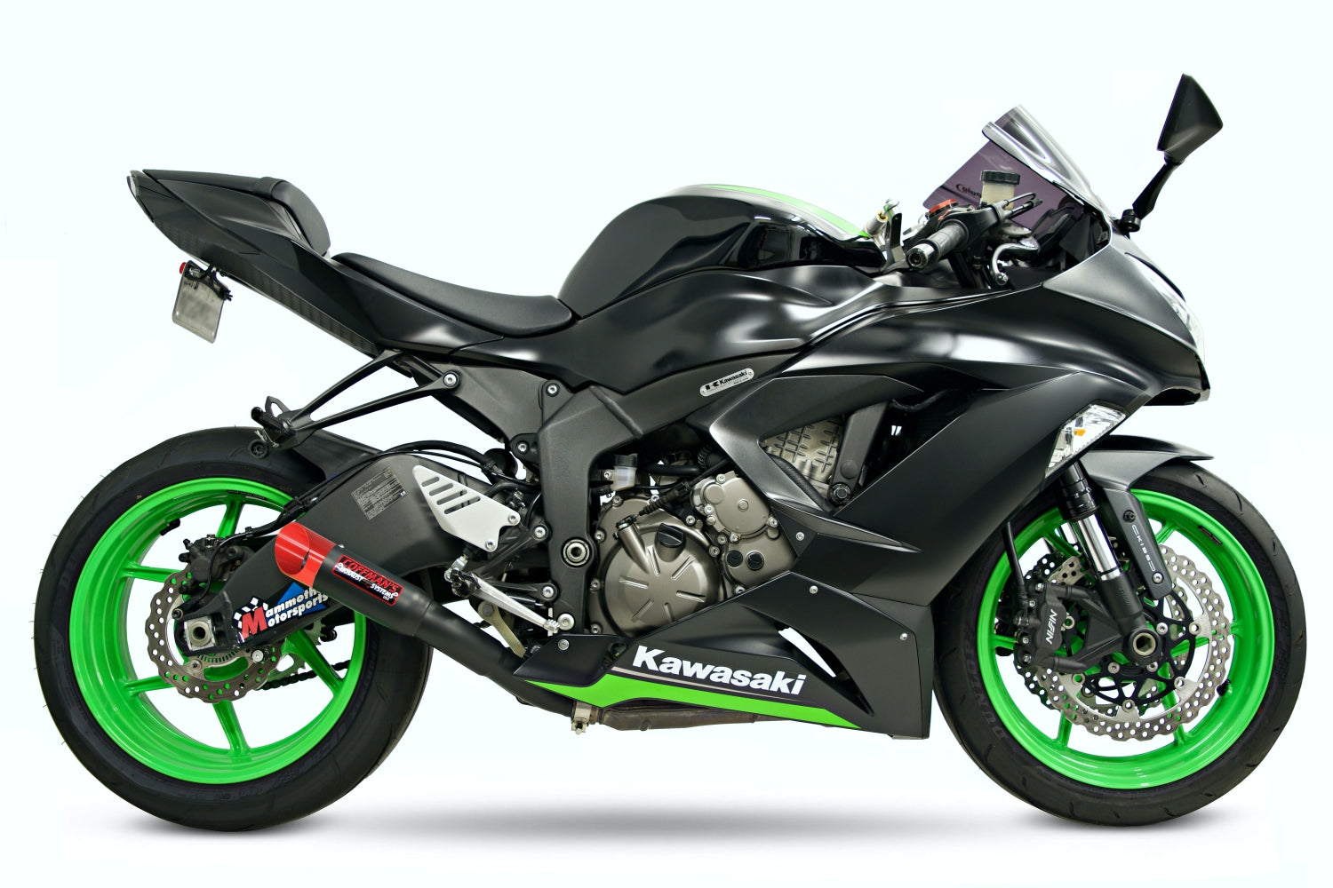 Coffman's Kawasaki Ninja ZX6R ZX-6R 636 (2009-2024) Shorty Exhaust w/ PreInstalled Baffle