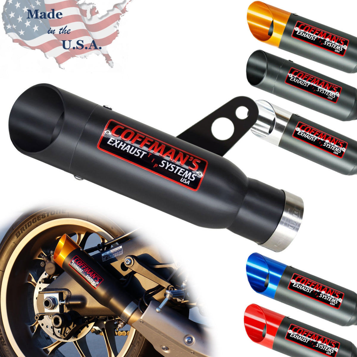 Yamaha R1 Slip-On Exhaust 2015-2026 - Coffman's Shorty USA